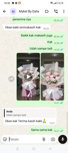 Testimonial Buket Bunga ciruji
