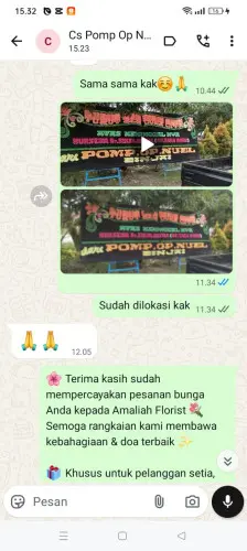 Testimonial Papan Bunga ciruji