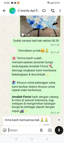 Testimonial Standing Flower ciruji