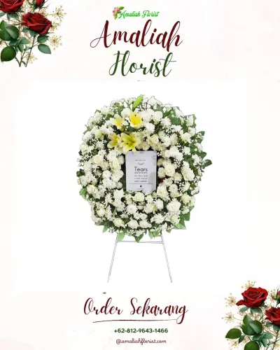 Krans Bunga Duka Cita ciruji